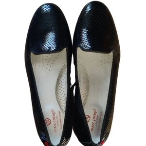Marc Joseph Blue Leather Flats Size 10.5